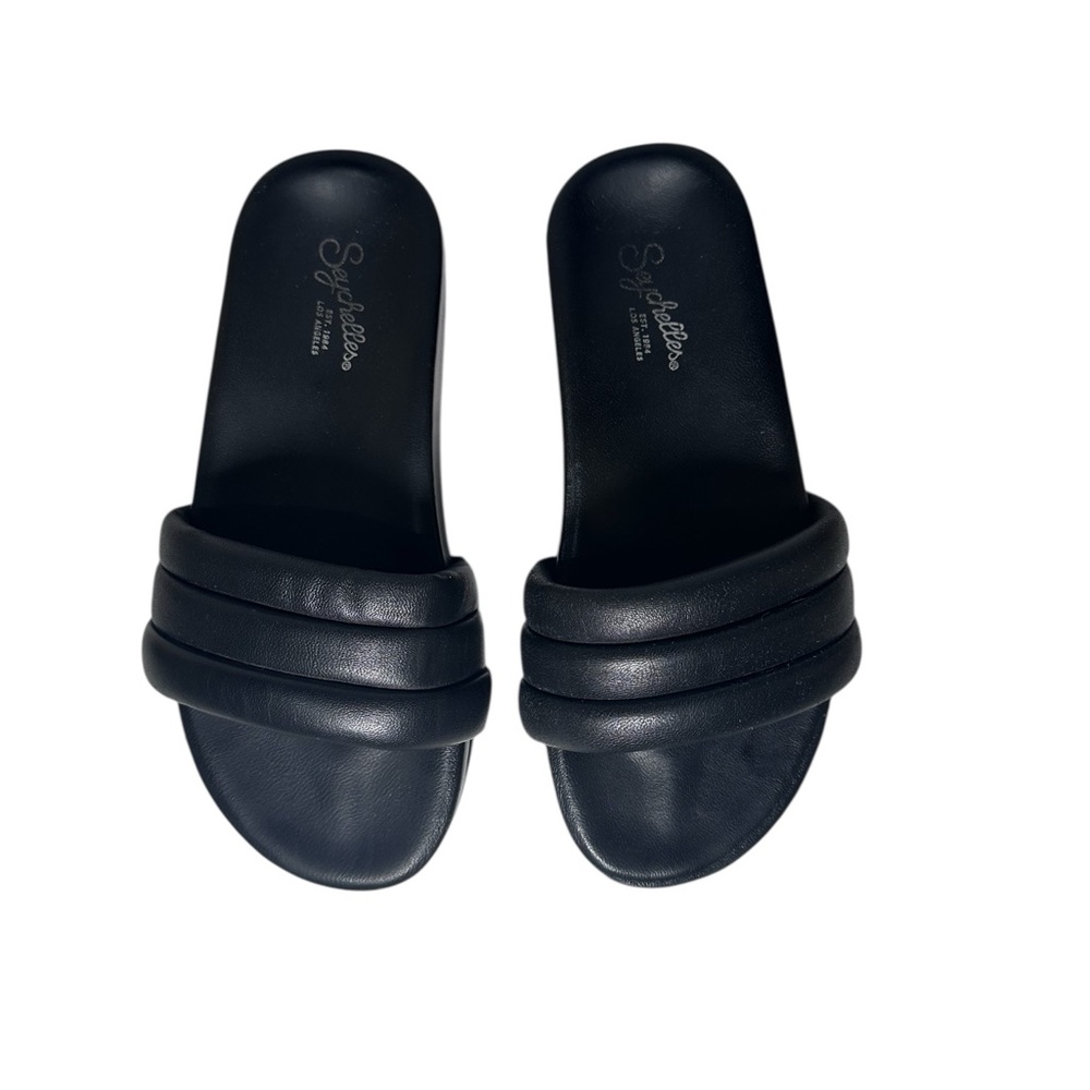 Seychelles Black Slide Sandals